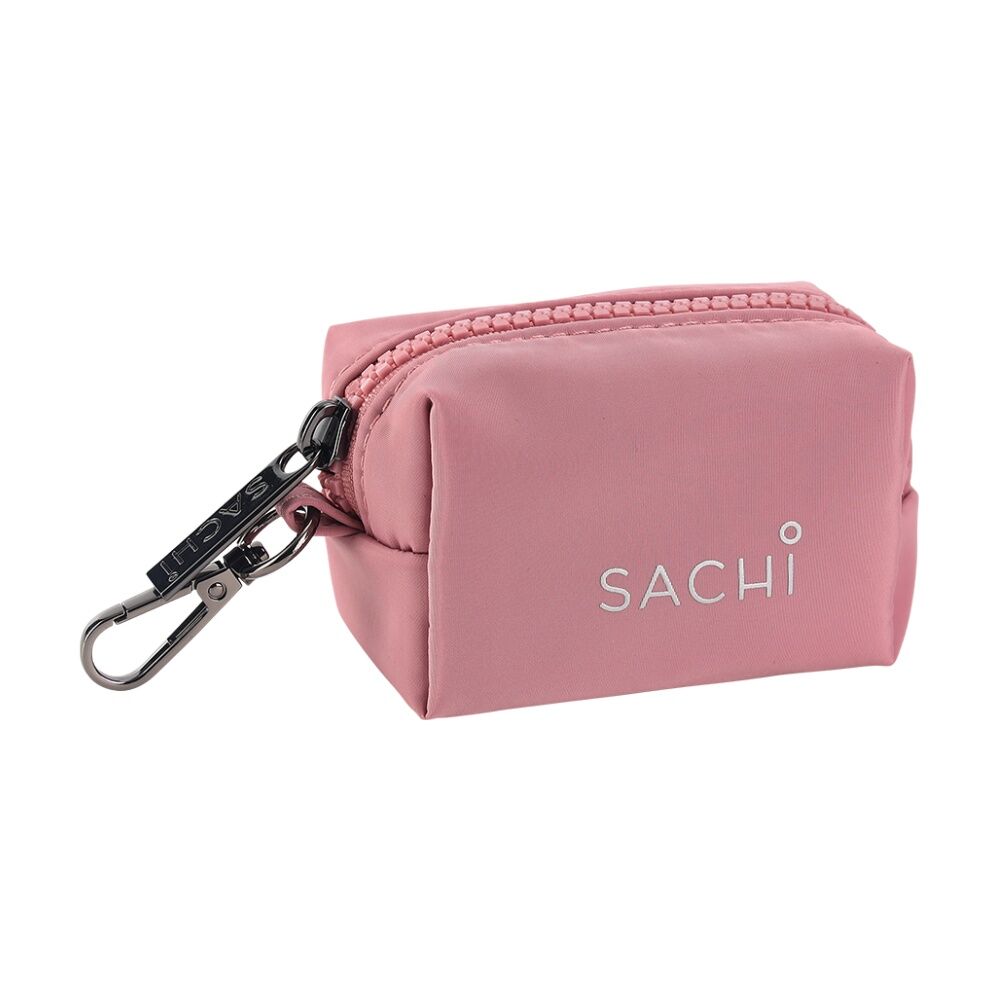 2PK Sachi PupPack Portable Waste Bag Holder Zip Closure Accessory Blush
