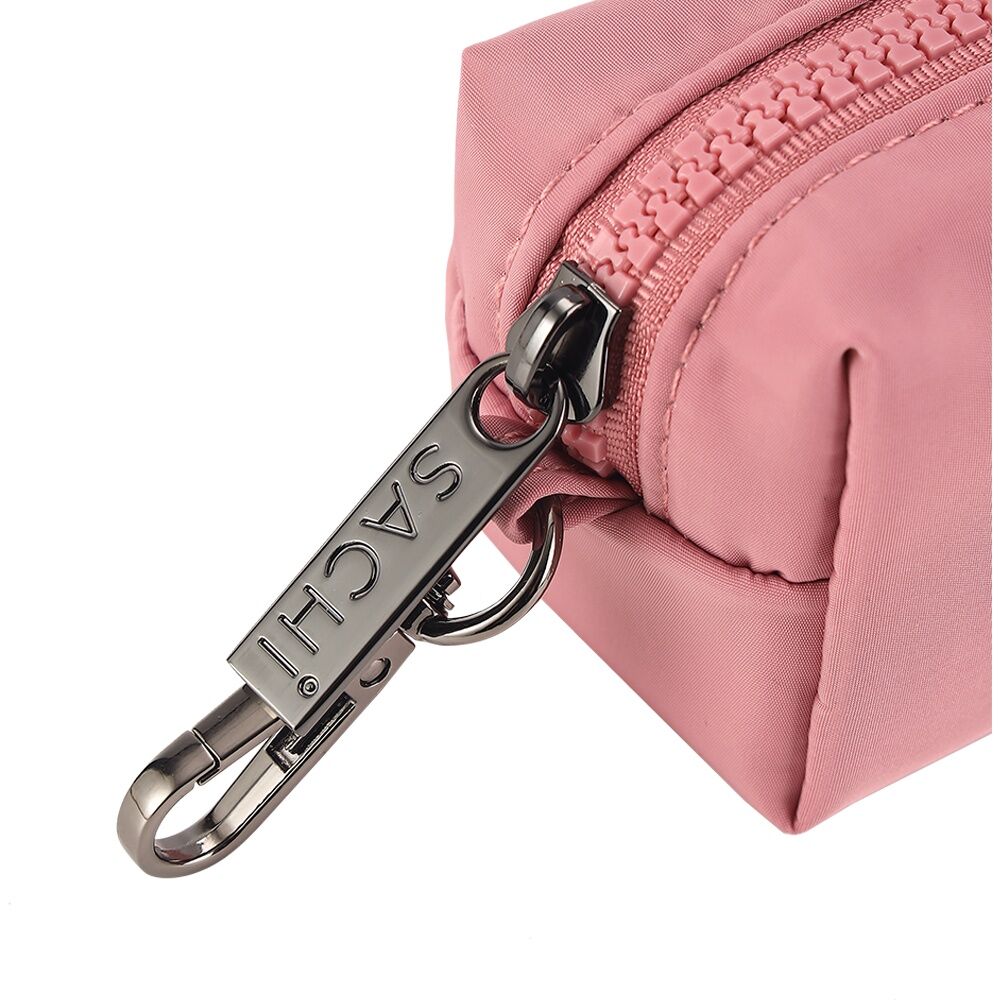 2PK Sachi PupPack Portable Waste Bag Holder Zip Closure Accessory Blush