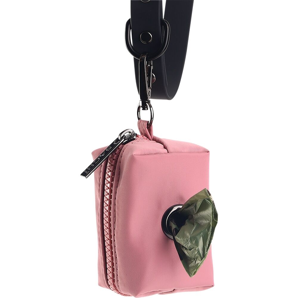 2PK Sachi PupPack Portable Waste Bag Holder Zip Closure Accessory Blush