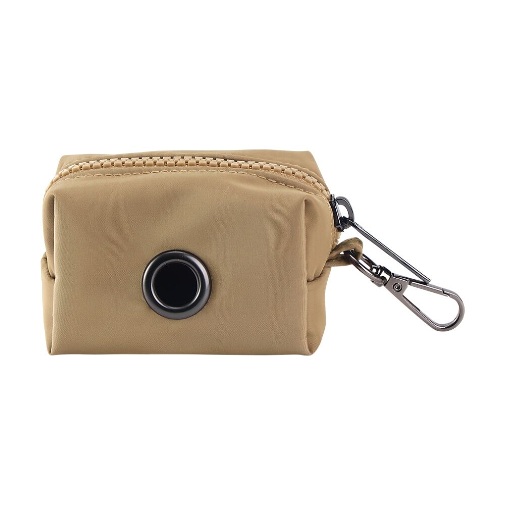 2PK Sachi PupPack Portable Waste Bag Holder Zip Closure Accessory Latte