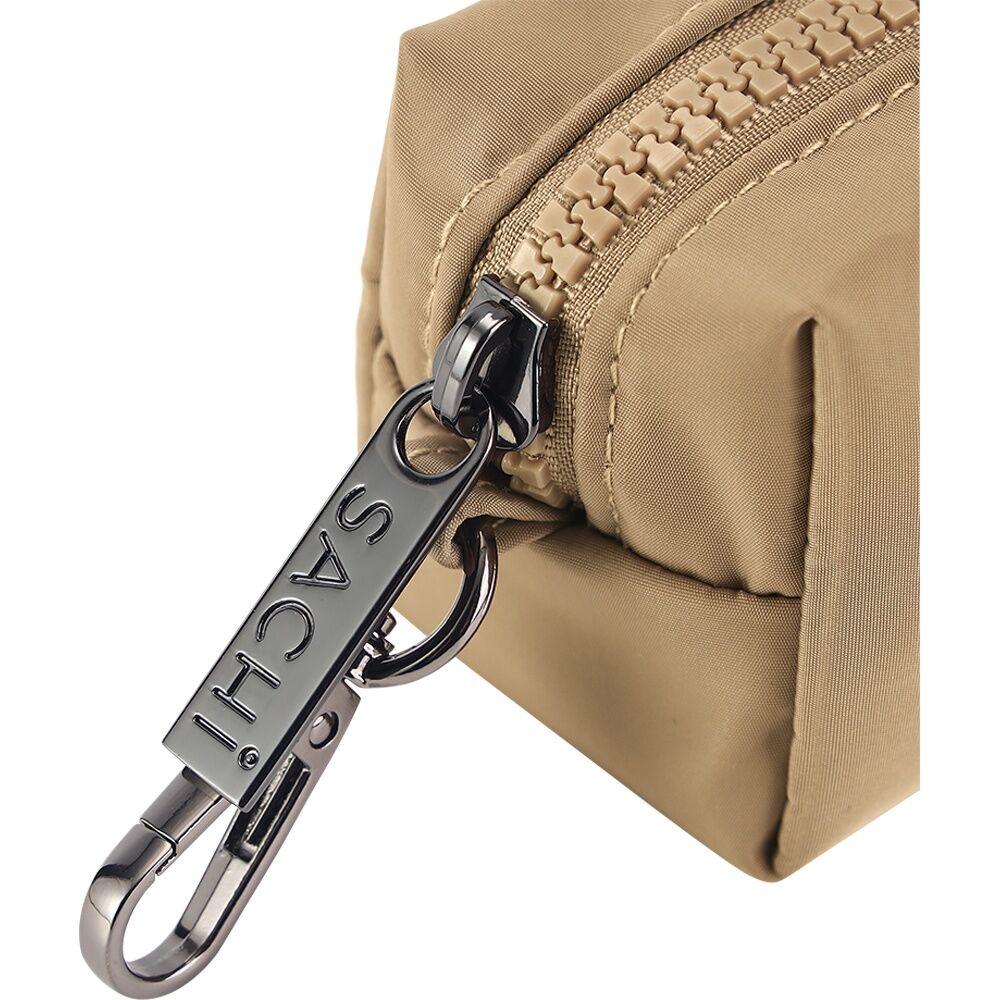 2PK Sachi PupPack Portable Waste Bag Holder Zip Closure Accessory Latte