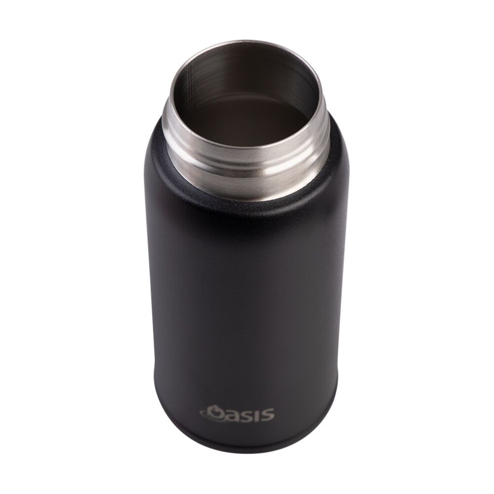2PK Oasis Stainless Steel Double Wall Insulated Drink Bottle Black 150ml