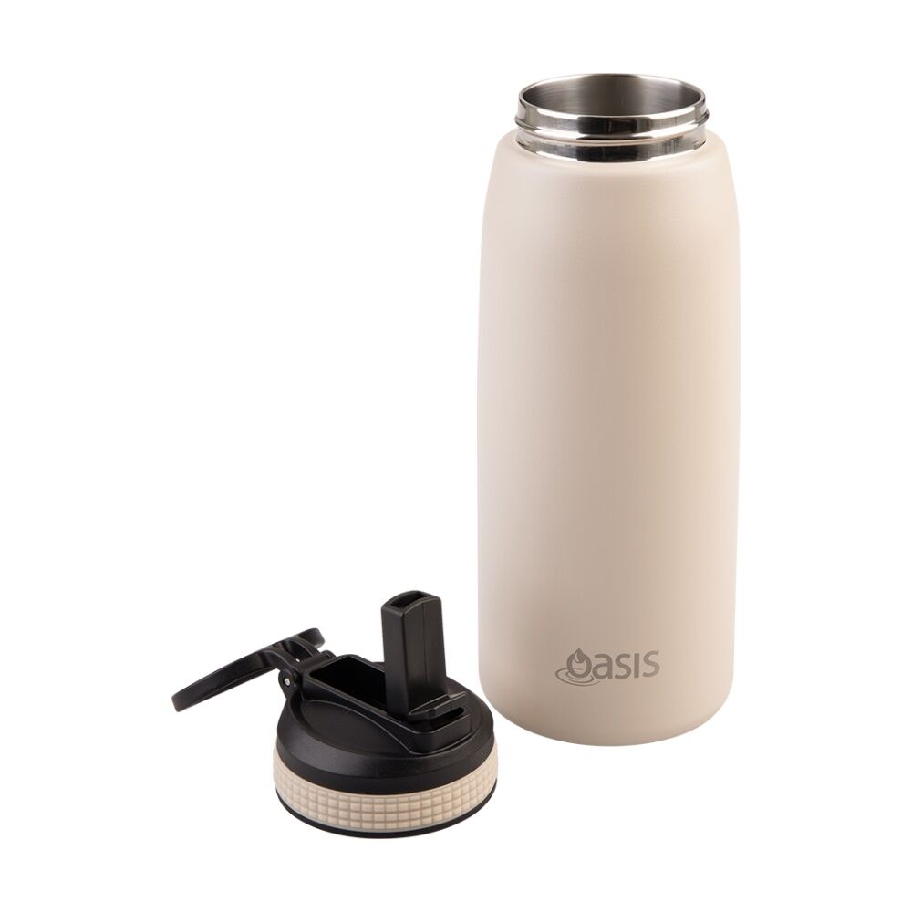Oasis Stainless Steel Double Wall Insulated Sports Bottle Oat 780ml