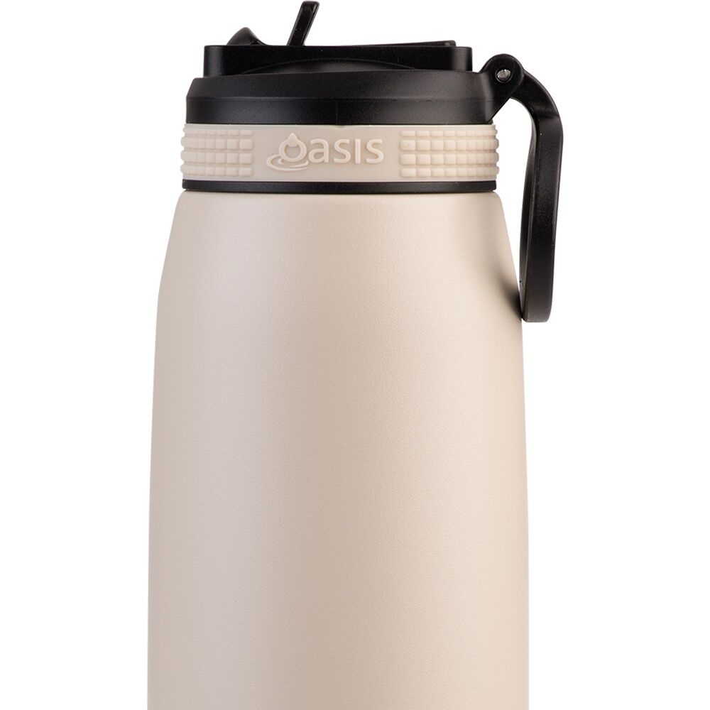 Oasis Stainless Steel Double Wall Insulated Sports Bottle Oat 780ml