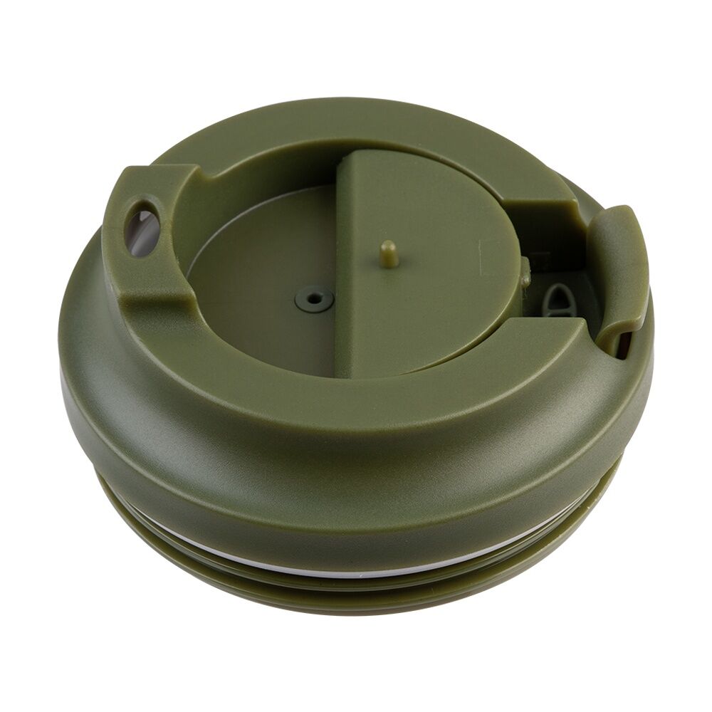 Oasis Ceramic Stainless Steel Coffee Cup D/Wall Insulated Forest Green 360ml