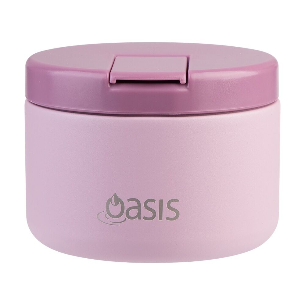 Oasis Stainless Steel Double Wall Insulated Food Flask Blush 300ml