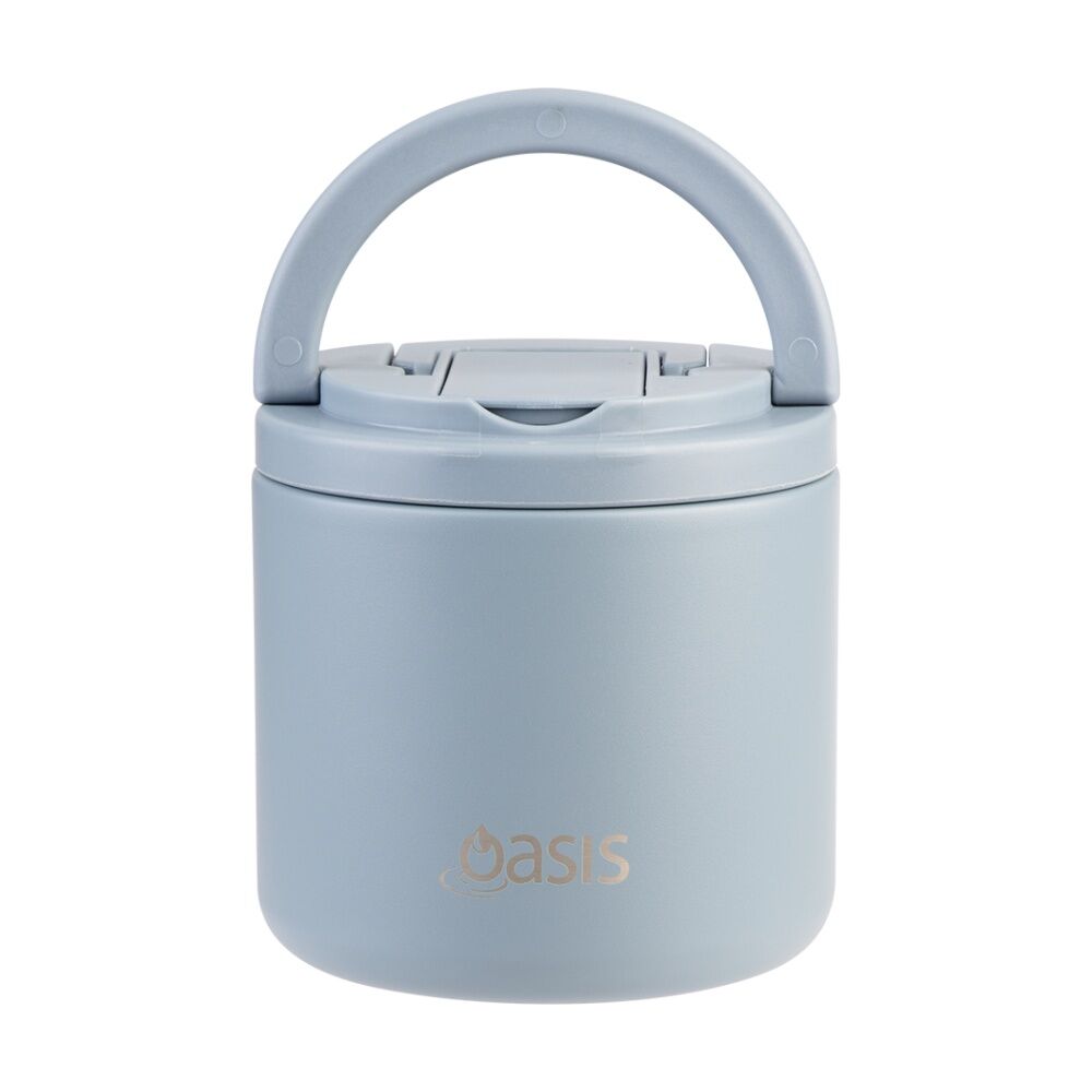 Oasis Stainless Steel Double Wall Insulated Food Flask Hazy Blue 500ml