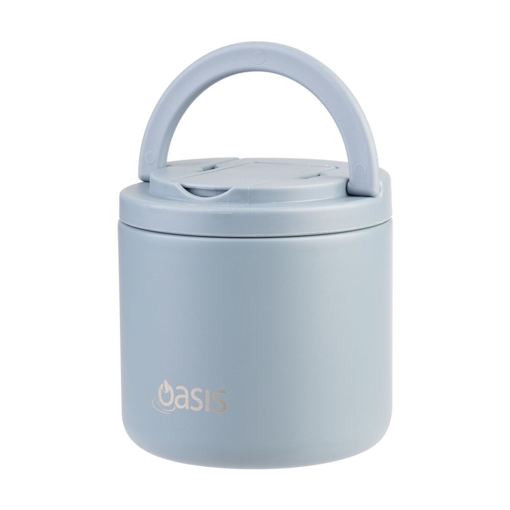 Oasis Stainless Steel Double Wall Insulated Food Flask Hazy Blue 500ml