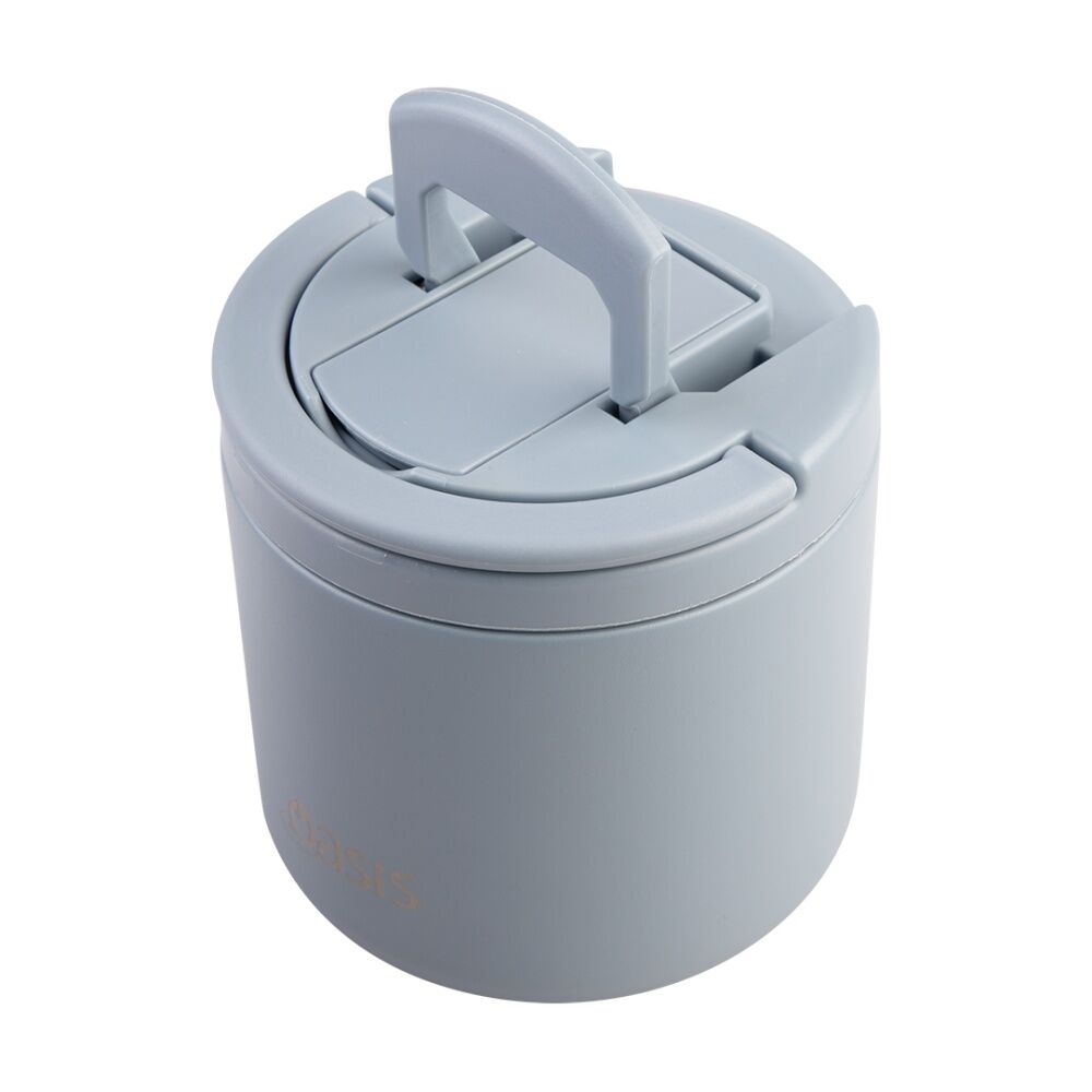 Oasis Stainless Steel Double Wall Insulated Food Flask Hazy Blue 500ml