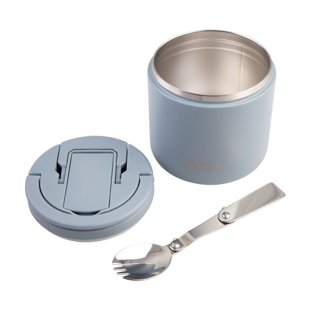 Oasis Stainless Steel Double Wall Insulated Food Flask Hazy Blue 500ml