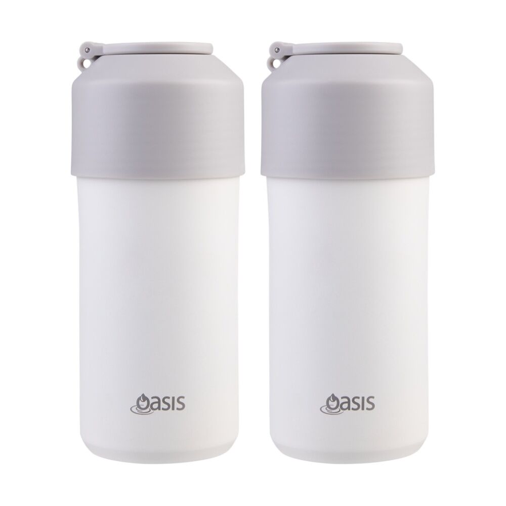 2PK Oasis Stainless Steel Double Wall Insulated Adjustable Wine Cooler Linen
