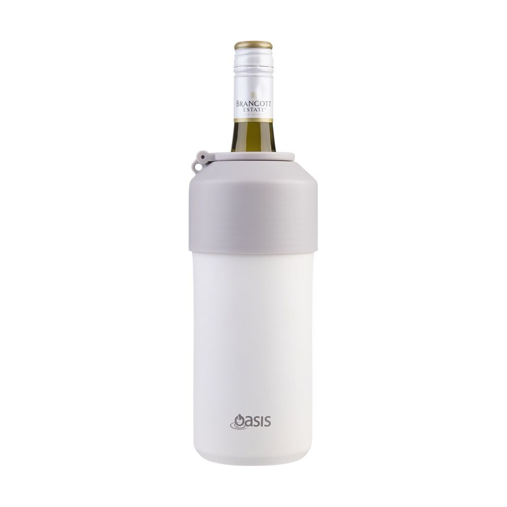 2PK Oasis Stainless Steel Double Wall Insulated Adjustable Wine Cooler Linen