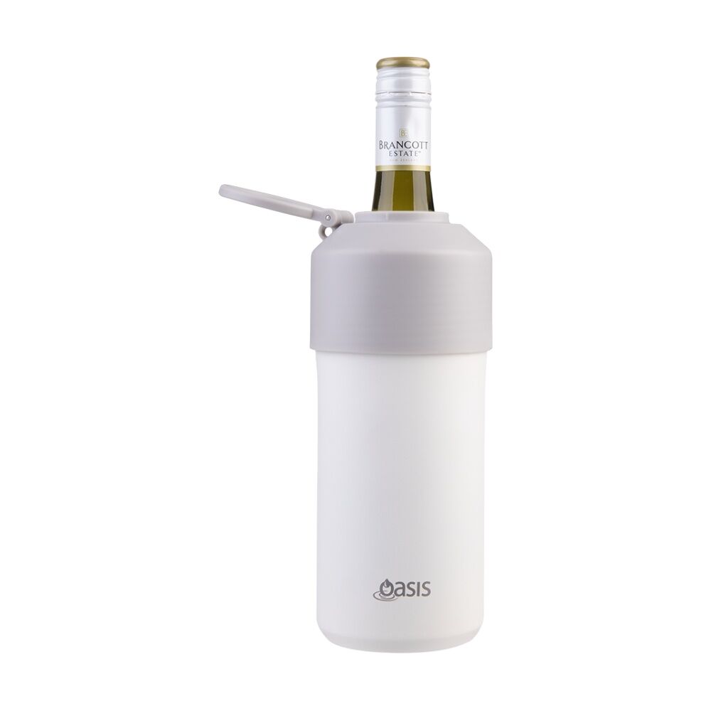 2PK Oasis Stainless Steel Double Wall Insulated Adjustable Wine Cooler Linen