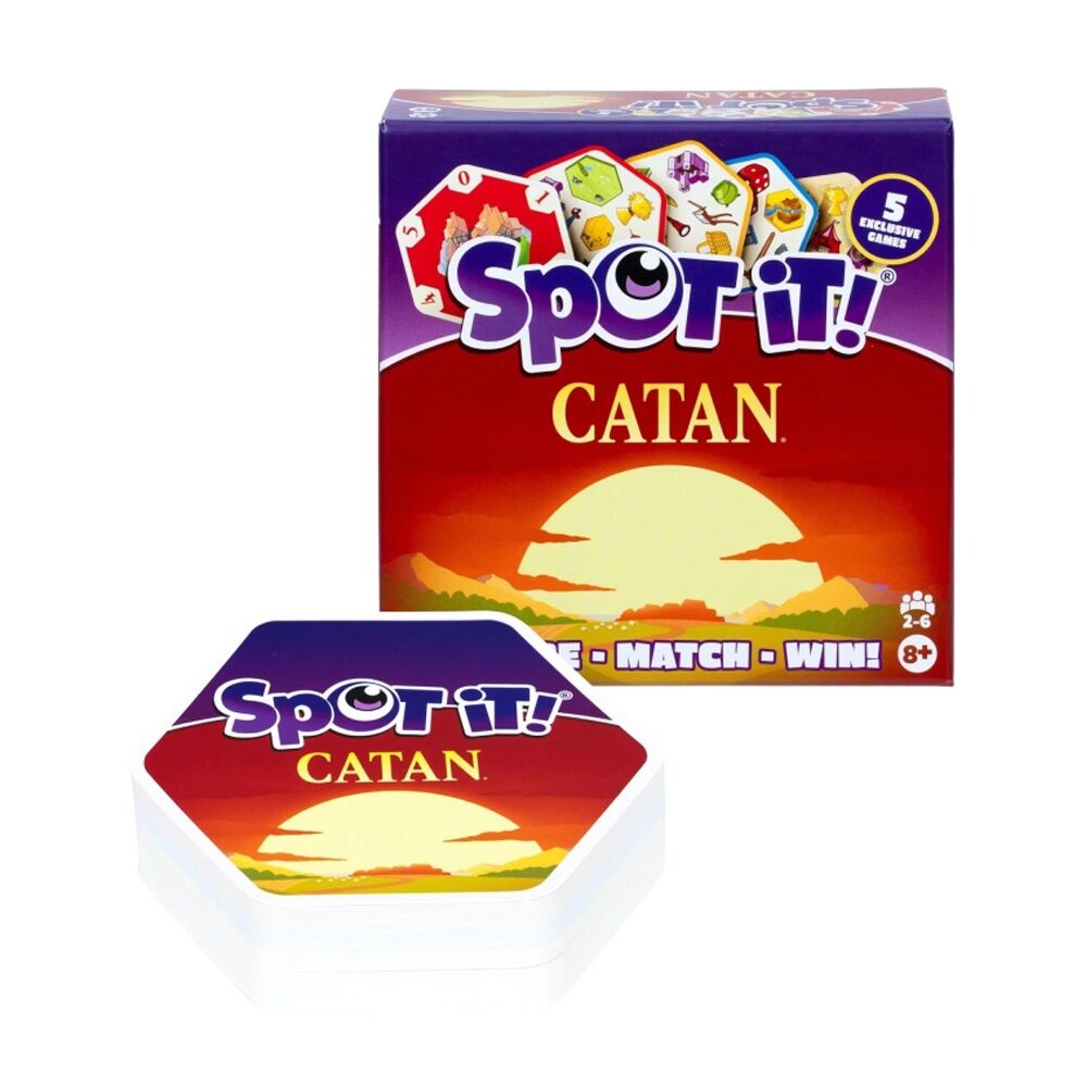 Moose Games Spot It Catan Card Game 76 Cards Special Edition 8y+
