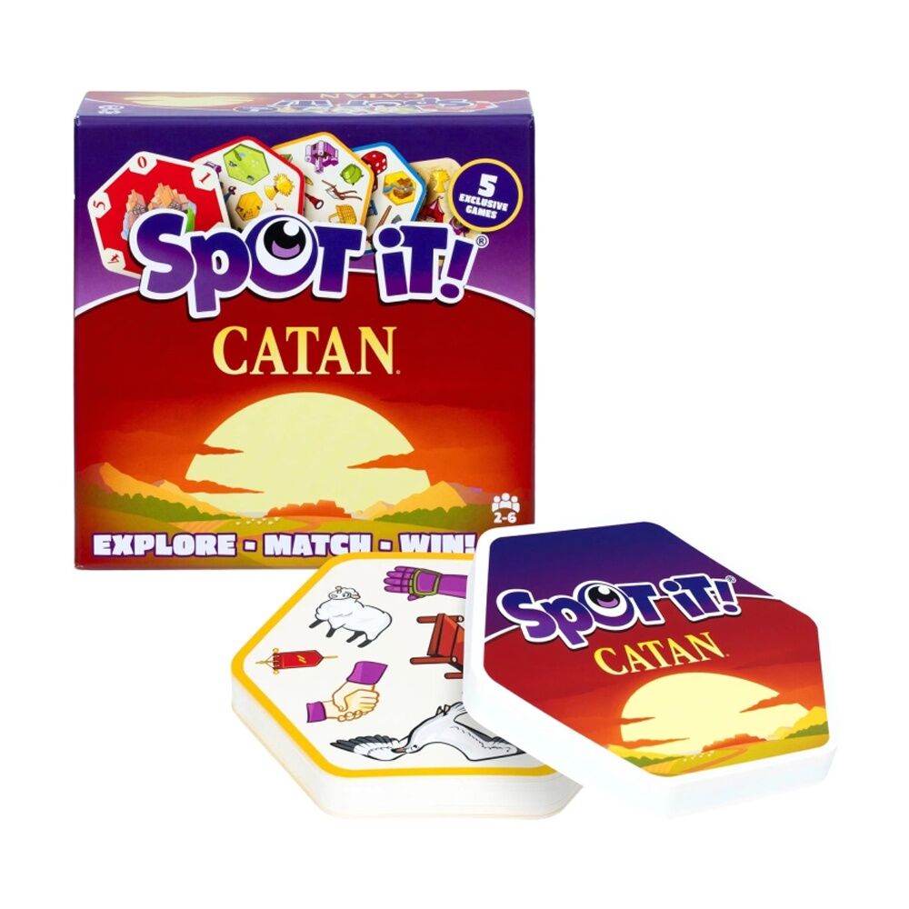 Moose Games Spot It Catan Card Game 76 Cards Special Edition 8y+