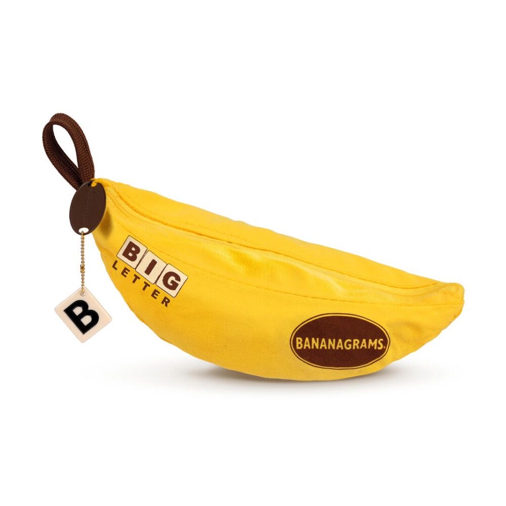 Bananagrams Big Letter Yellow Fabric Pouch Novelty Game