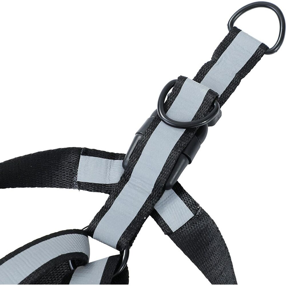 3x Paws And Claws Reflective Adjustable Pet Dog Harness Large 45-75x2.5cm Assorted
