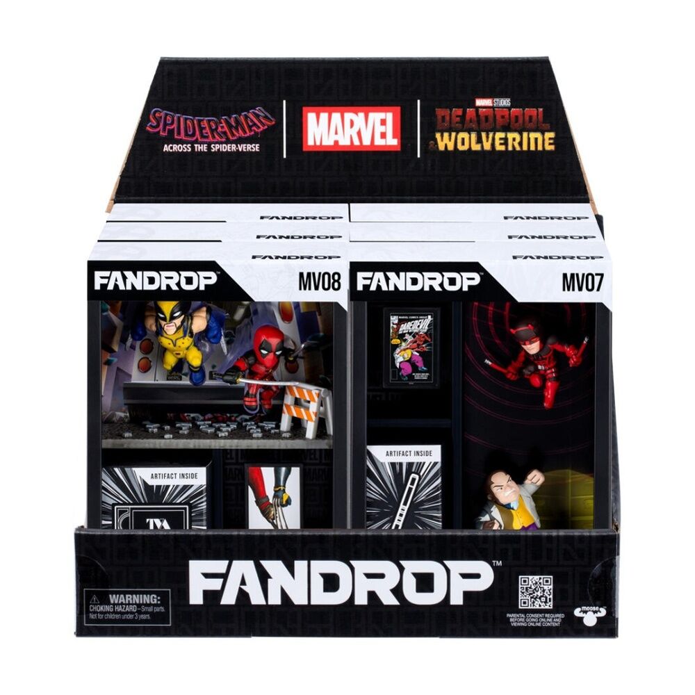 2pc Fandrop Marvel W3 Figure W/ Scene Markers & Artifacts 4y+ Assorted