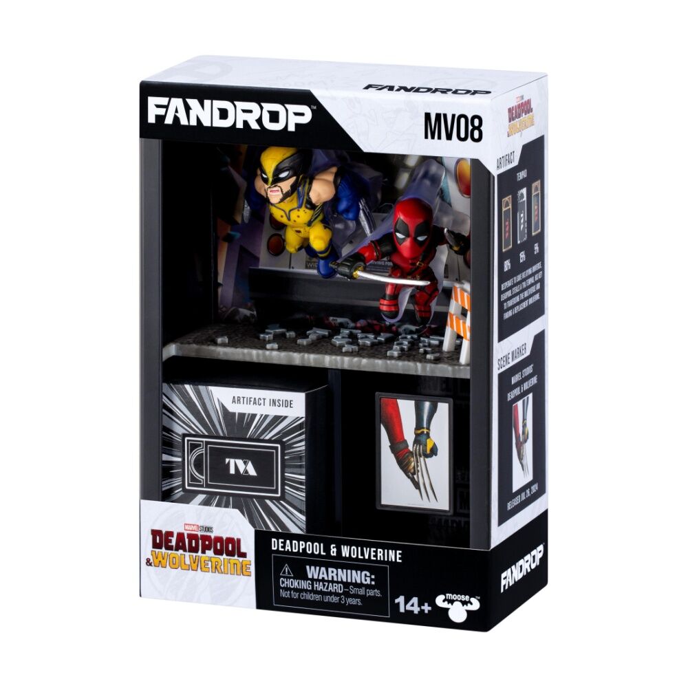2pc Fandrop Marvel W3 Figure W/ Scene Markers & Artifacts 4y+ Assorted