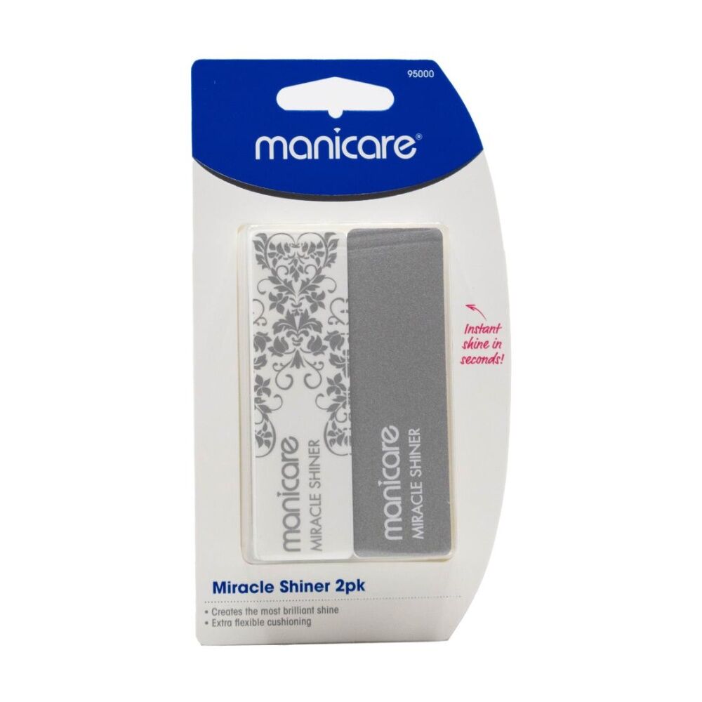12x 2pc Manicare Miracle Shiner Buffer Nail Care Tool Multi Colour