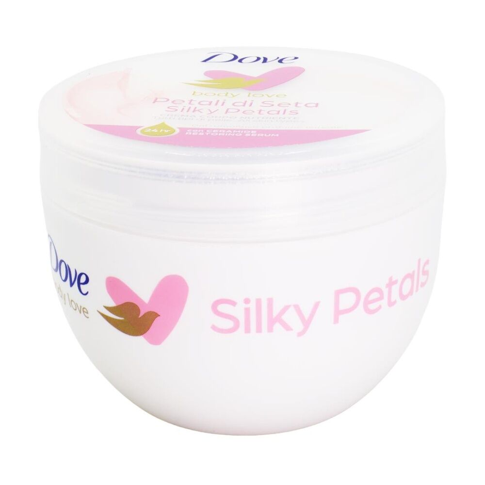 4PK Dove Restoring Cream Body Love Silky Petals 24H Serum Skin Care 300mL