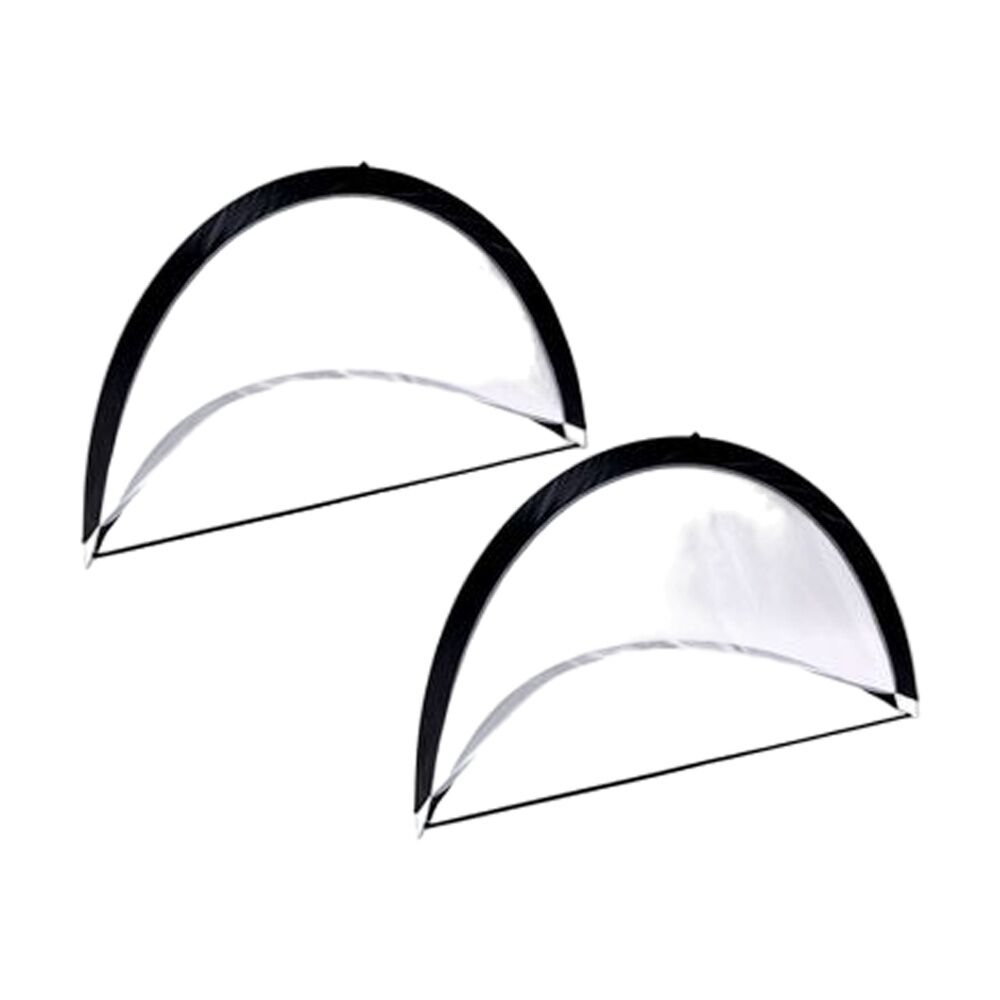 2pc Regent Pop Up Foldable Portable Soccer/Football Goal Set 72In W/ Carry Bag