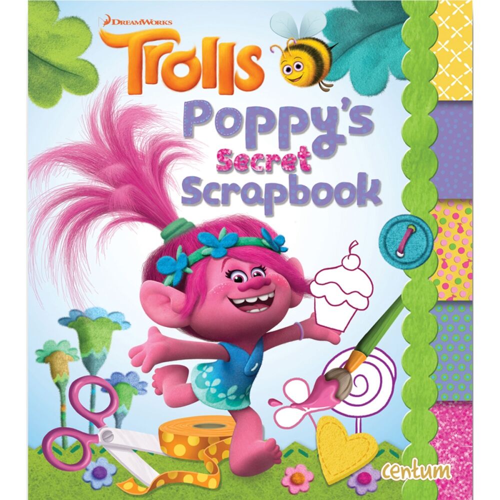4PK Laughing Lobster Trolls Handbook Poppys Secret Scrapbook Creative Fun Book