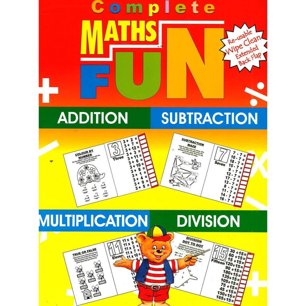 3PK Wilco Publishing House Complete Maths Fun Educational Book For Kids