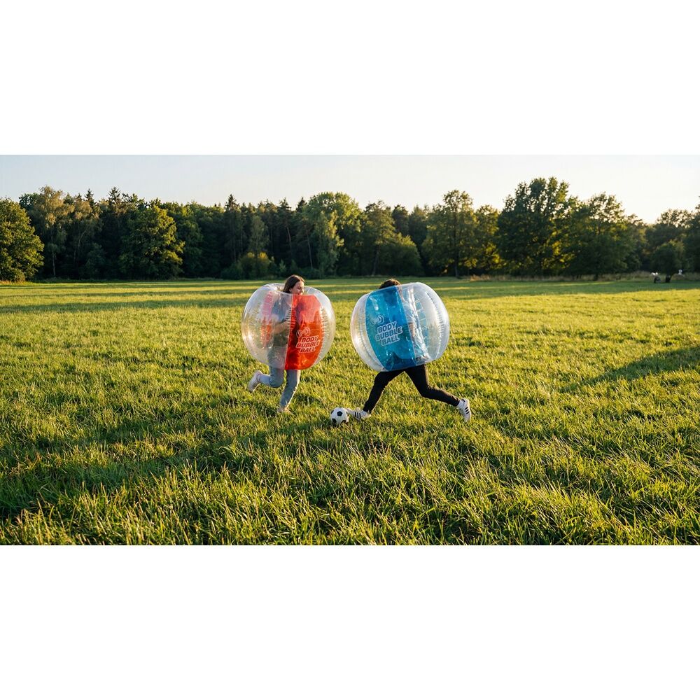 2x 2pc Cooee 1.2m Inflatable Bumper Body Bubble Balls Outdoor Game Kids Toy 8y+