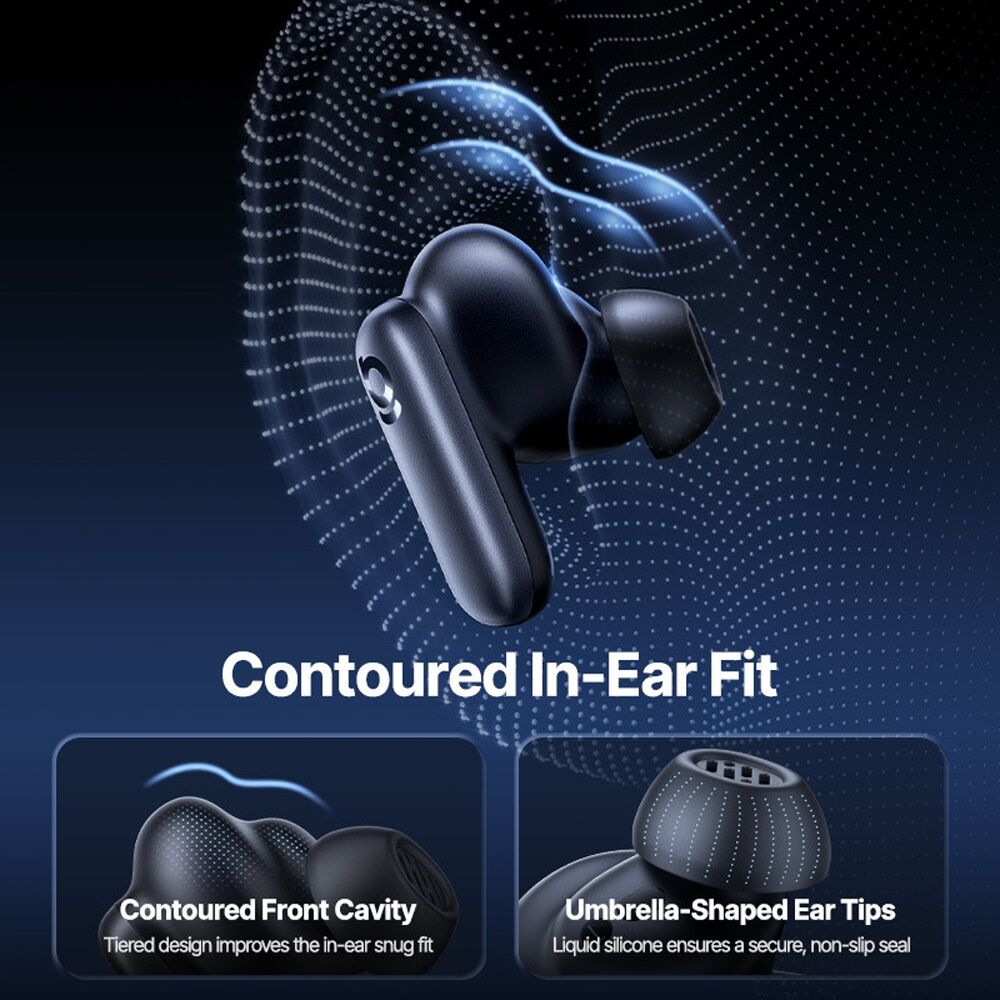Baseus Inspire XP1 TWS Active Noise Cancelling In-Ear Earbuds Bose Sound Black