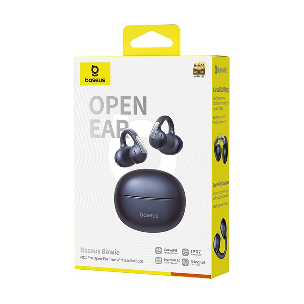 Baseus Bowie MC1 Pro Lightweight Comfortable Open-Ear Earbuds Black