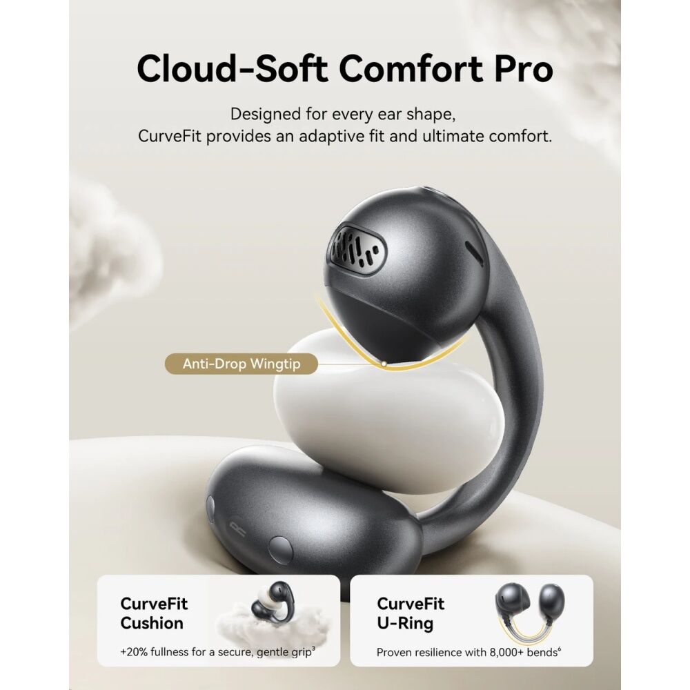 Baseus Bowie MC1 Pro Lightweight Comfortable Open-Ear Earbuds Black