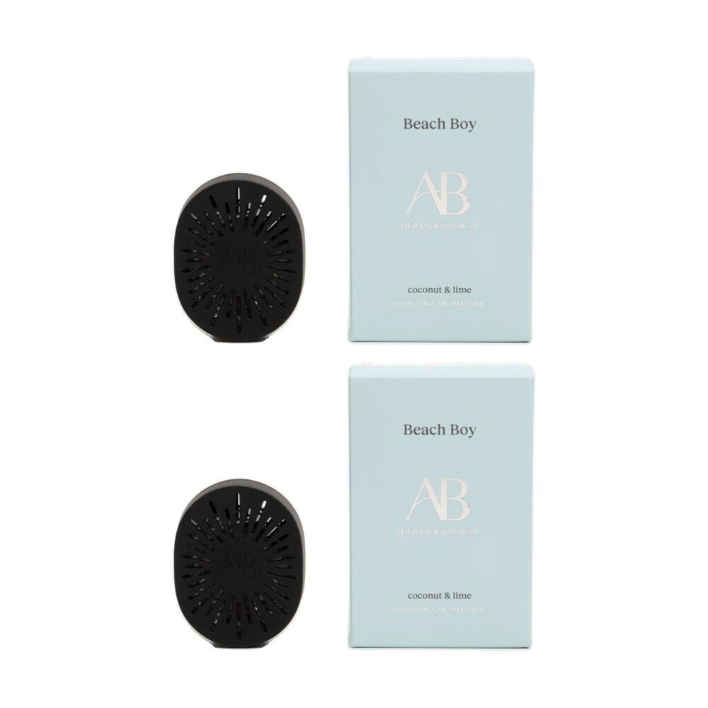 2PK Aromabotanical Beach Boy Scented Car Fragrance Diffuser