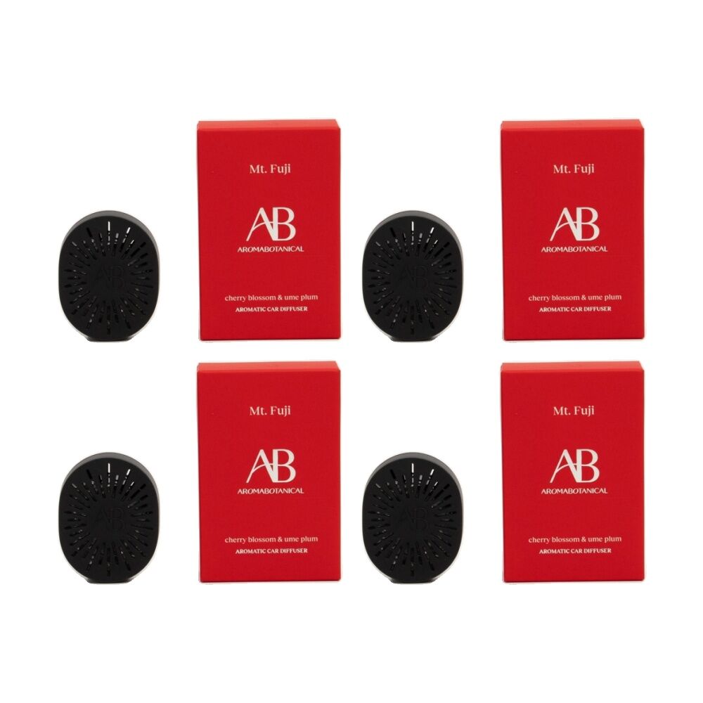 4PK Aromabotanical Mt Fuji Scented Car Fragrance Diffuser Fresh Scent