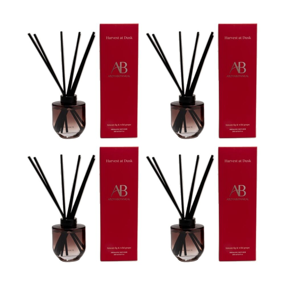 4PK Aromabotanical Harvest at Dusk 200ml Scented Home Fragrance Diffuser