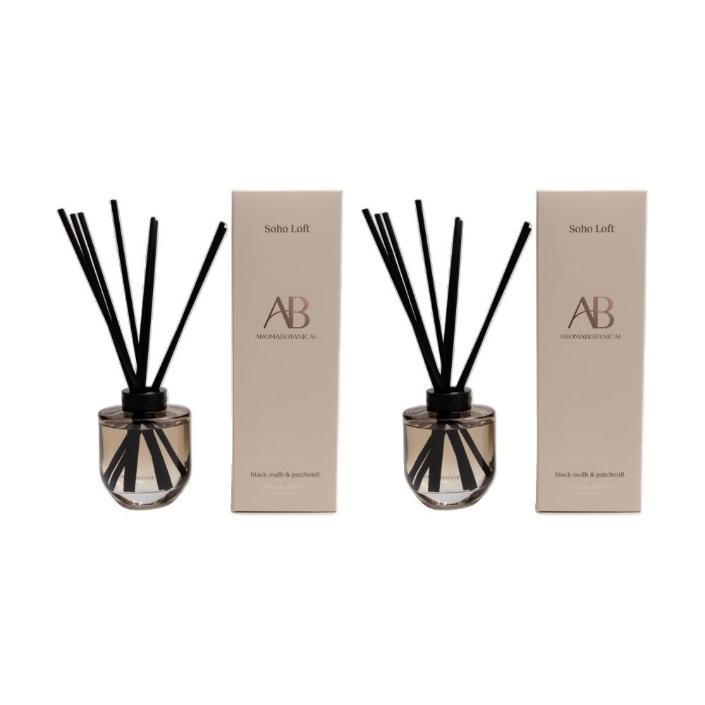2PK Aromabotanical Soho Loft 200ml Scented Home Fragrance Diffuser Bold Scent
