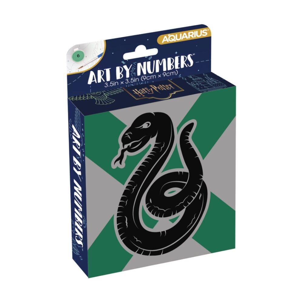 4x Aquarius Harry Potter Slytherin Art By Numbers Kids Craft Painting Kit 9x9cm