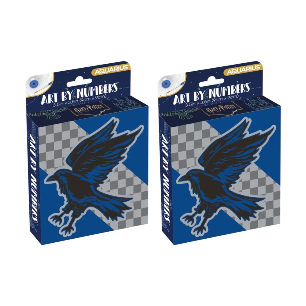 2x Aquarius Harry Potter Ravenclaw Art By Numbers Kids Craft Painting Kit 9x9cm