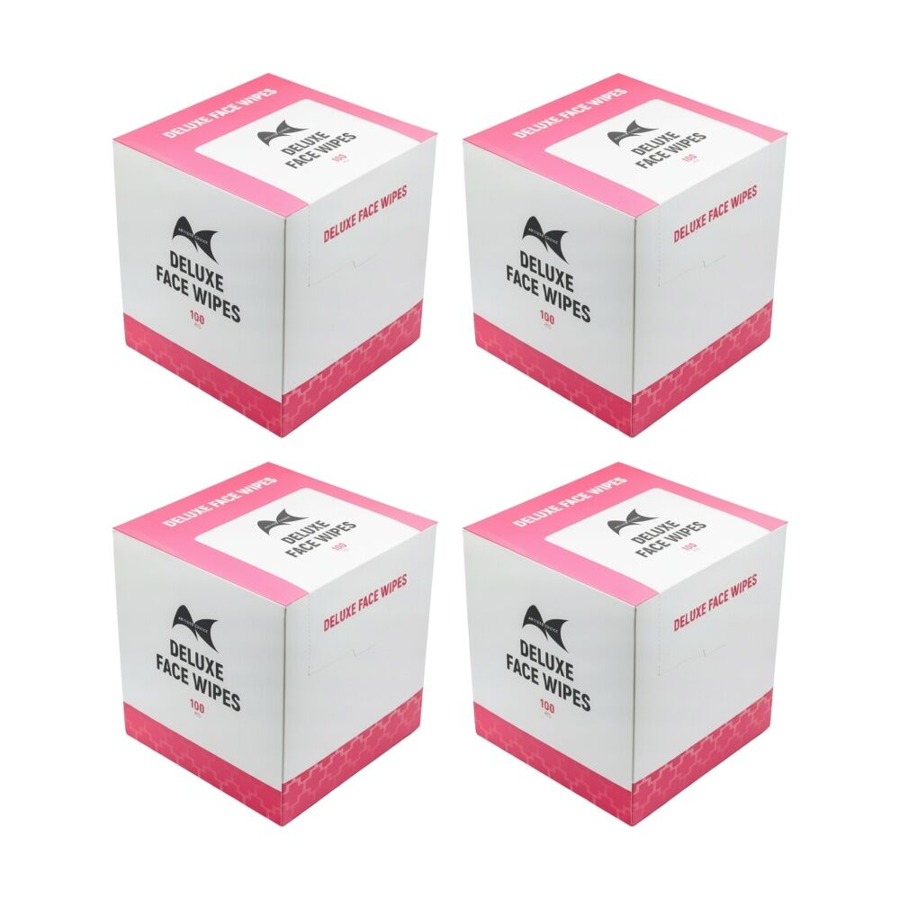 4x 100pc Artists Choice Deluxe Face Wipes Make Up Remover Gentle On Skin