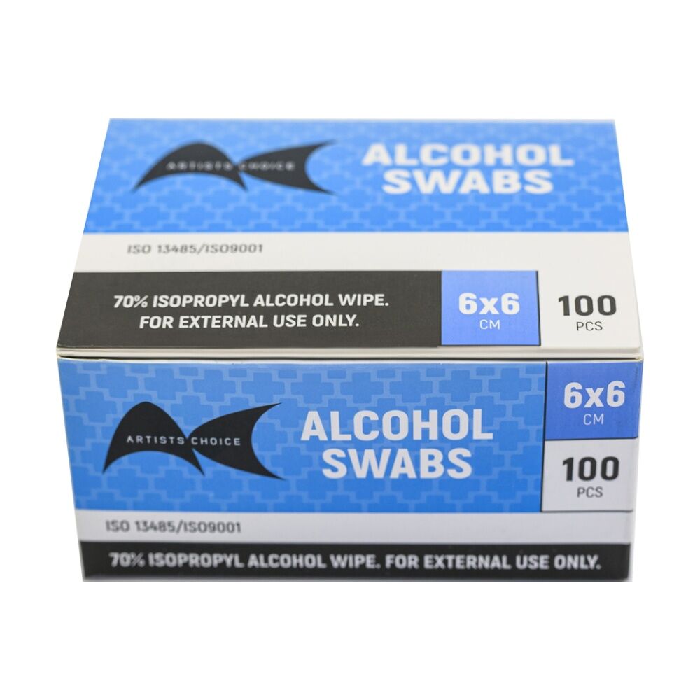6x 100pc Artists Choice Alcohol Wipes Antibacterial Sanitizing Cleaning Pads