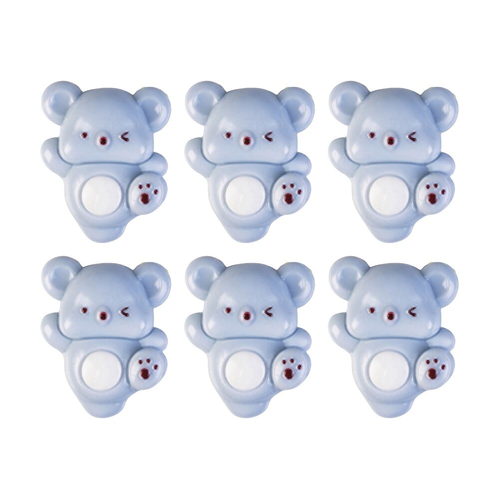 6PK MDI Sticky Fidget Koala Squishy Stress Relief Kids Fun Sensory Toy Assorted