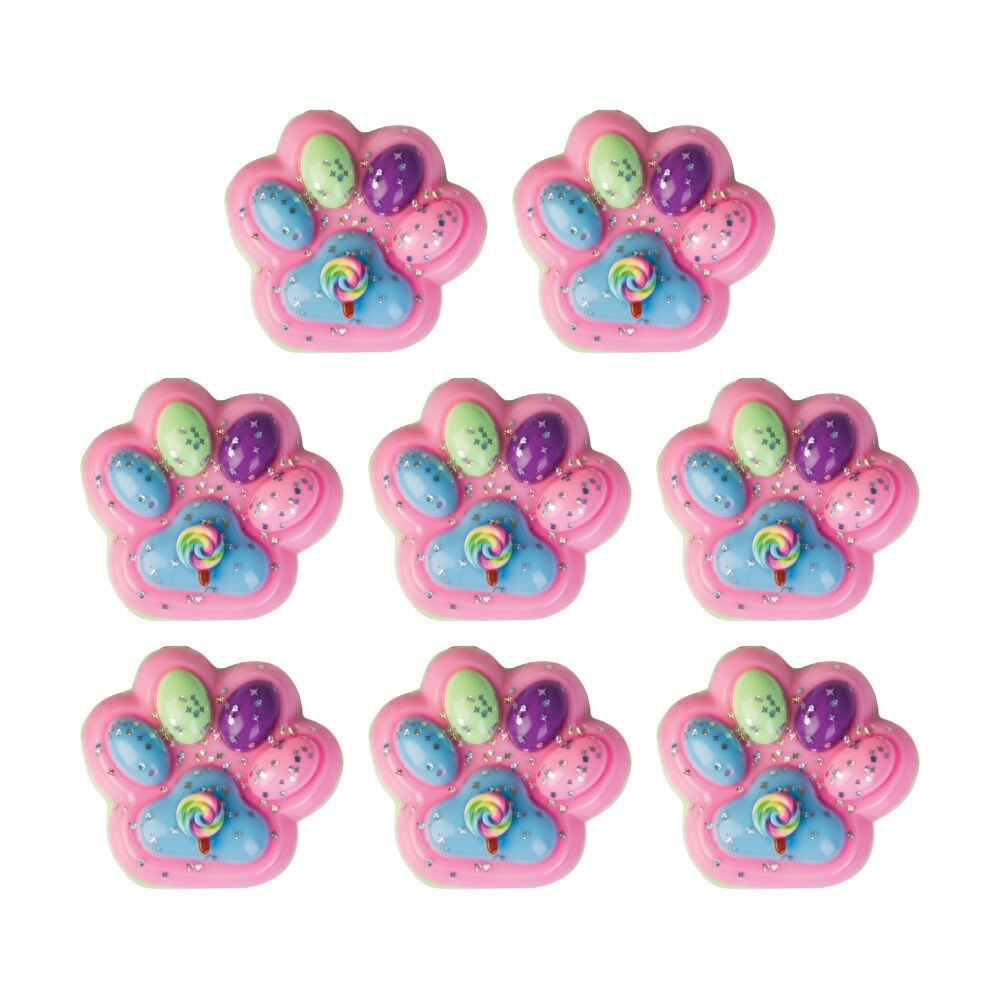 8PK MDI Sticky Fidget Large Paw Squishy Stress Relief Kids Sensory Toy Assorted