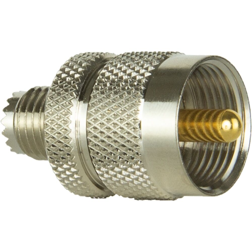 2PK Gme Mini UHF Male To PL259 Female CB Radio Antenna Cable Adaptor