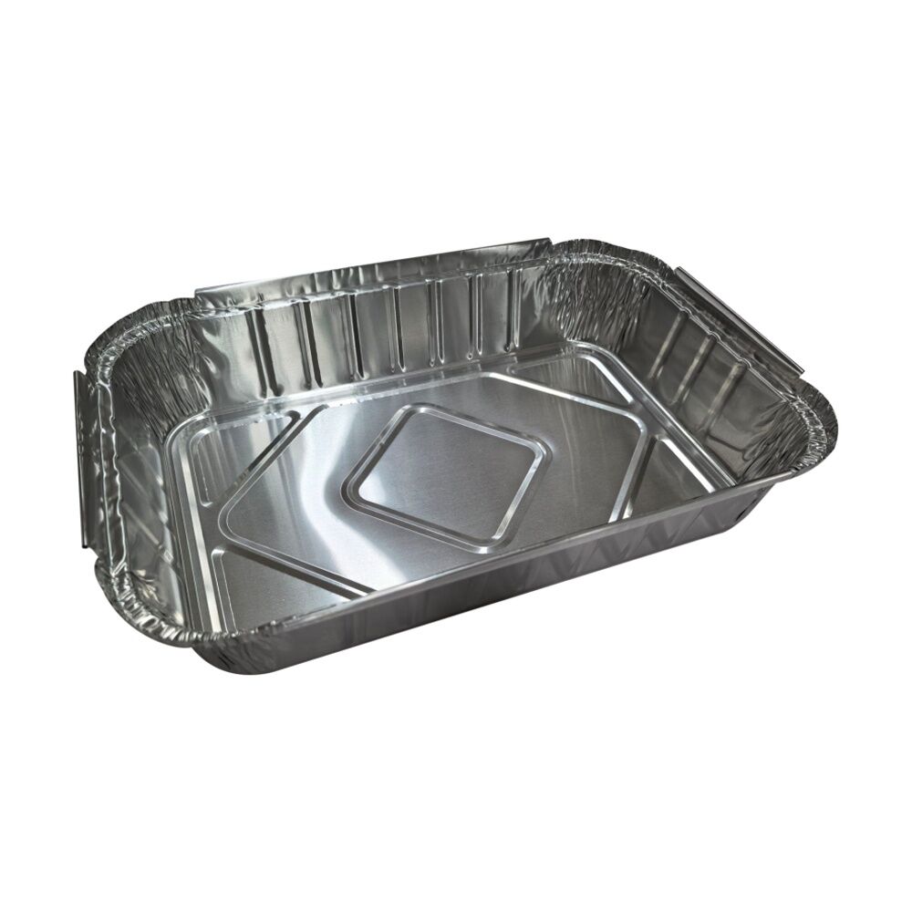 6x 10pc Partyware Single Use Foil Tray Set Rectangular 310x205x60mm