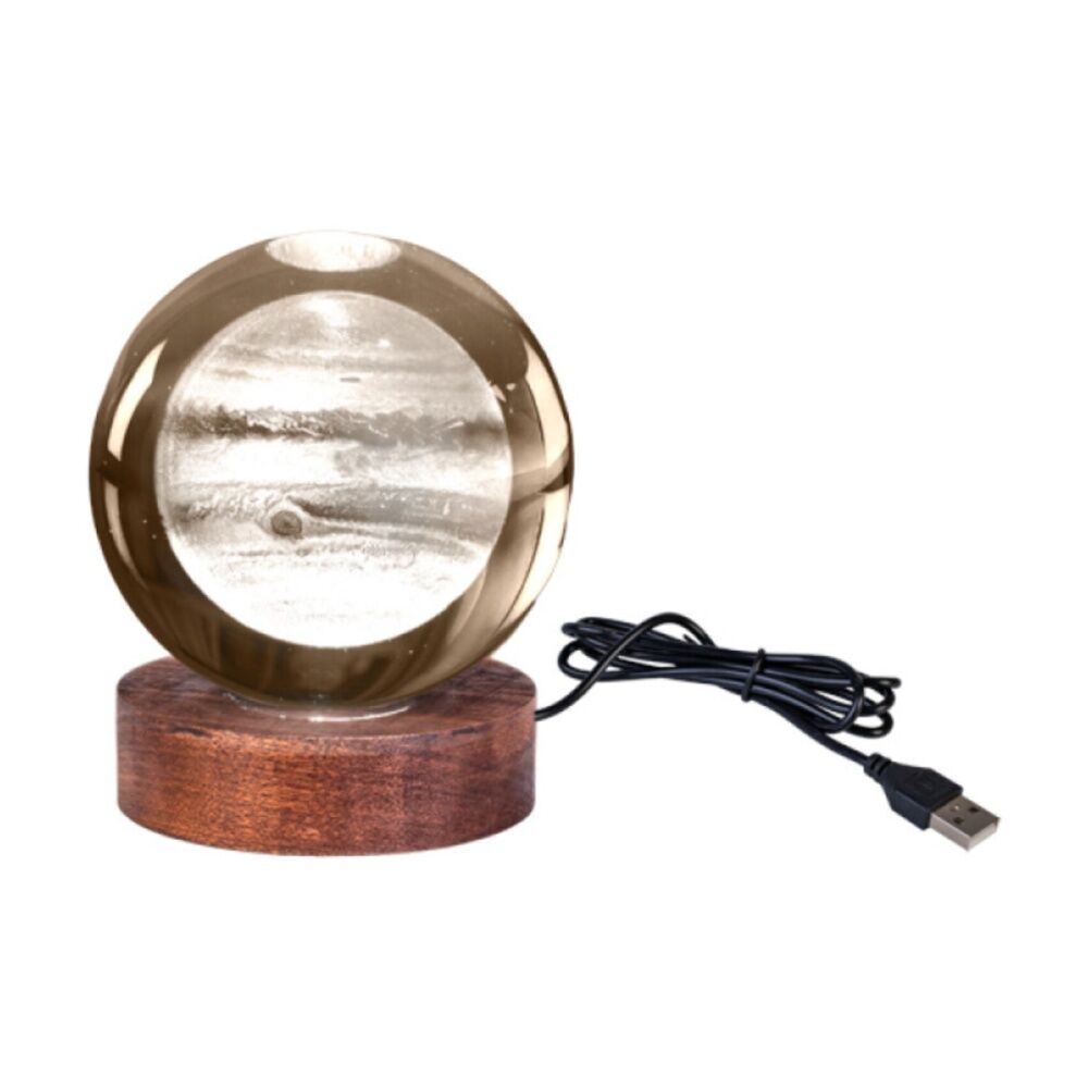 Art + Tech 3D Crystal Ball Colour Changing Lamp USB Powered Jupiter