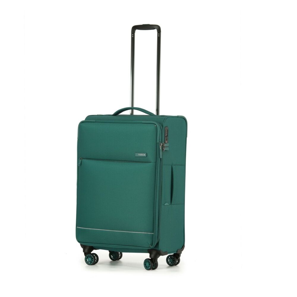 Tosca So Lite Hard Shell Suitcase With Spinner Wheels Emerald Green Medium 67cm