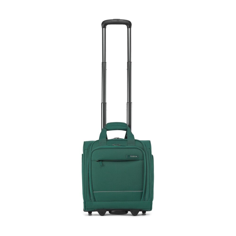 Tosca So Lite Onboard Wheel Bag Fabric Compact Travel With Wheels Emerald Green