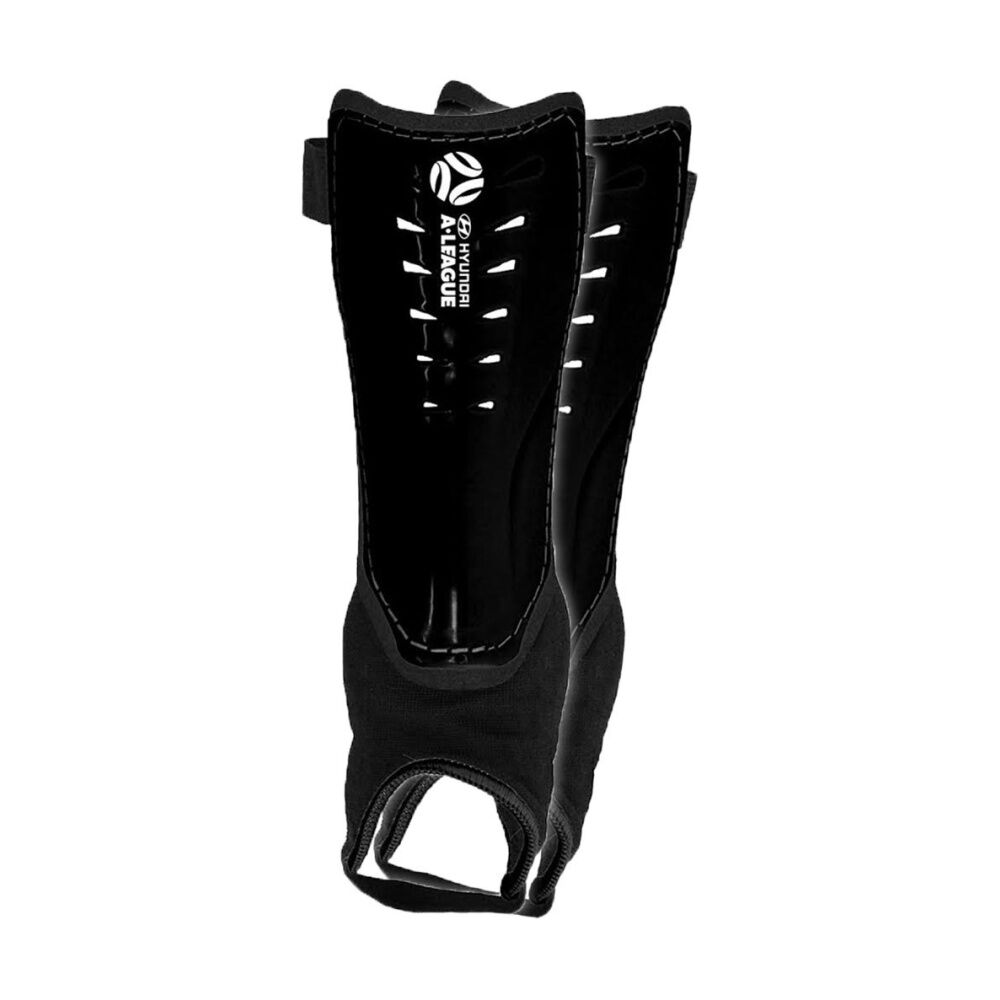 4x Hyundai A-League Sports/Soccer Shin Guard/Pads Size w/Ankle - Assorted