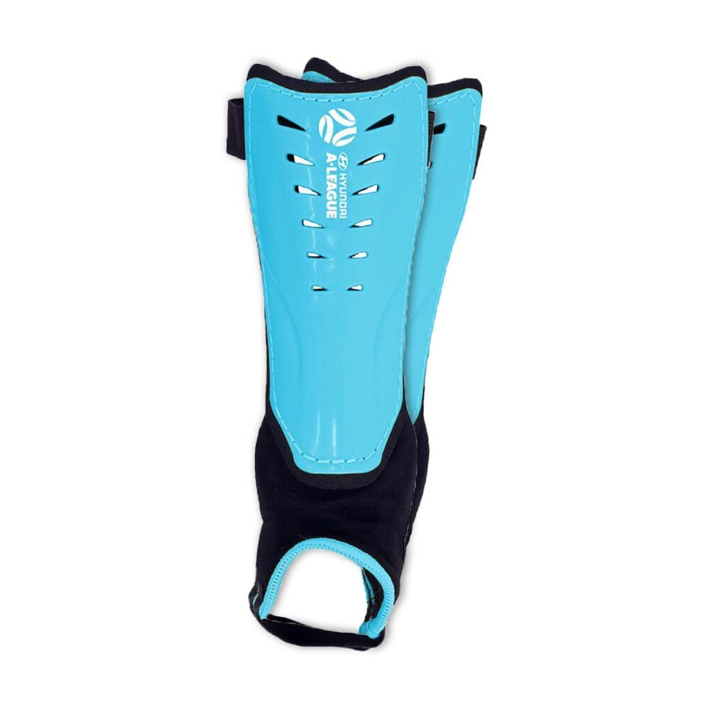4x Hyundai A-League Sports/Soccer Shin Guard/Pads Size w/Ankle - Assorted