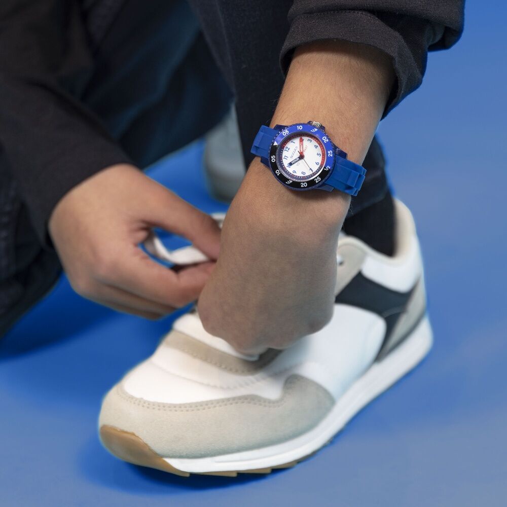 Tikkers Time Teacher Easy Read Dial Silicone Kids Watch Blue/Black